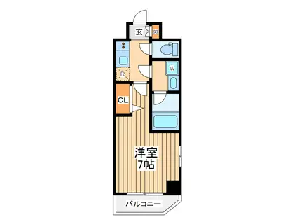 シーフォルムカンナイ2(1K/8階)の間取り写真