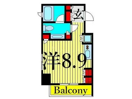 ステイシス町屋(ワンルーム/8階)の間取り写真