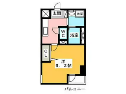 ARTIZA浅間町(1K/10階)の間取り写真