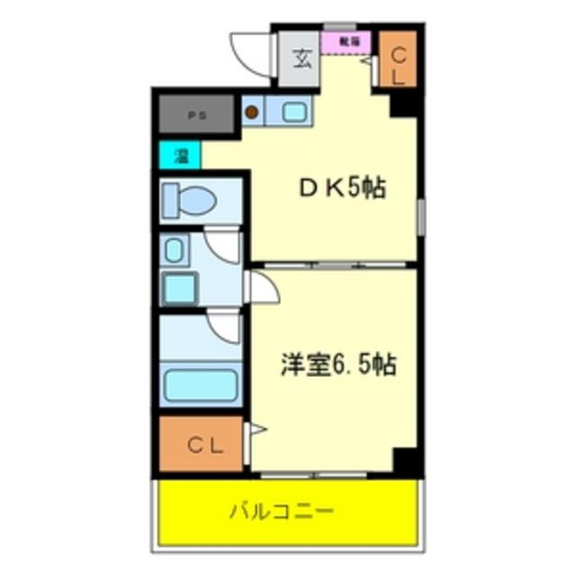 リヴィエール三井(1DK/4階)の間取り写真