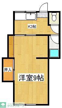 第3グリーンコーポ(1K/1階)の間取り写真