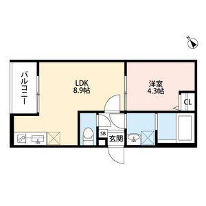 アークティカ小路(1LDK/2階)の間取り写真