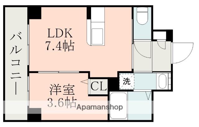 ピネータ天保山(1LDK/4階)の間取り写真