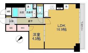 コル代々木(1LDK/3階)の間取り写真