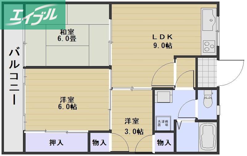 TIERRA芳泉 2(3LDK/4階)の間取り写真