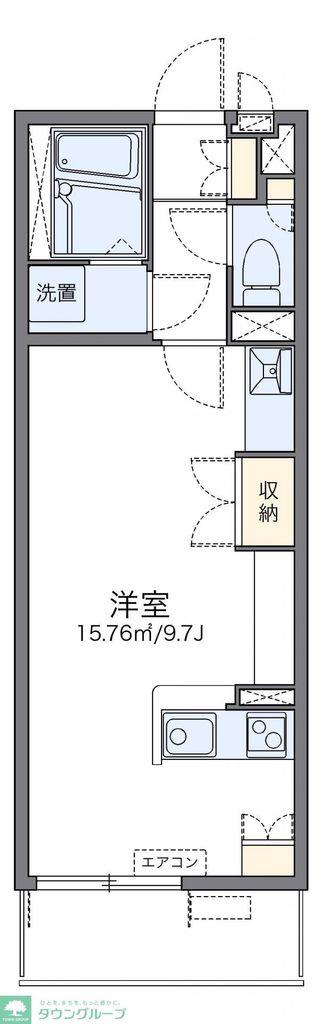 レオネクストフィオーレ(ワンルーム/2階)の間取り写真