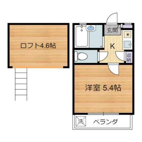 プリムローズ西荻(1K/1階)の間取り写真