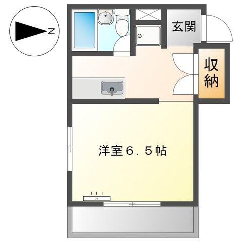 サンライフL21(1K/3階)の間取り写真