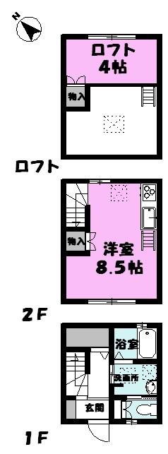 アネックス(ワンルーム/1階)の間取り写真