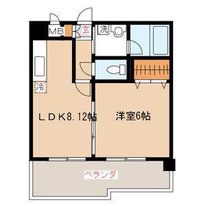 カマラード吉塚(1LDK/10階)の間取り写真