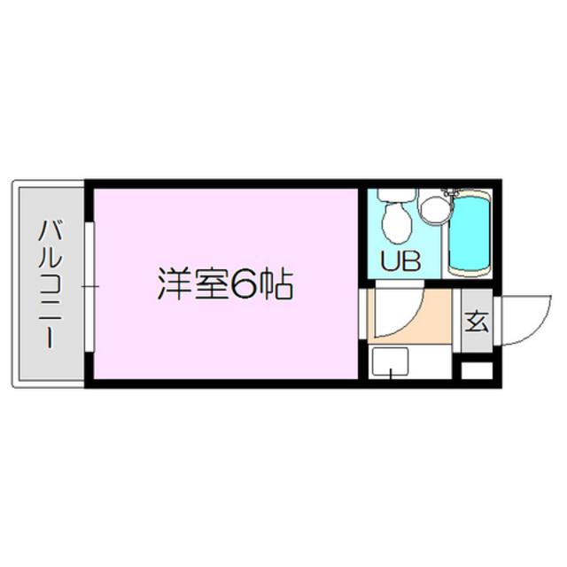 淡路エンビィハイツ(ワンルーム/1階)の間取り写真