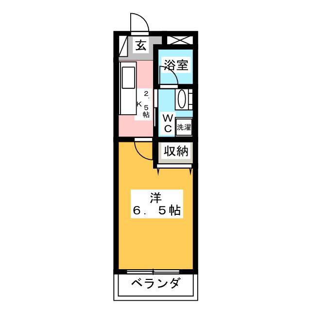 メゾンDICO(1K/1階)の間取り写真