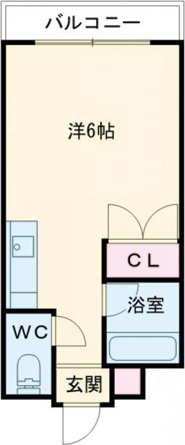 センチュリーアスカ V(ワンルーム/5階)の間取り写真