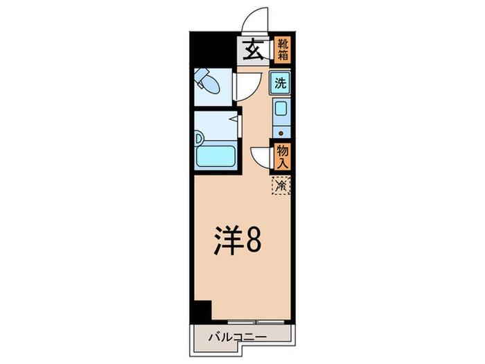 ラフィ―ネNS(ワンルーム/2階)の間取り写真