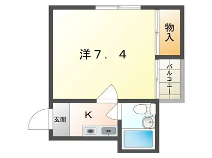 Mプラザ滝井駅前(1K/5階)の間取り写真