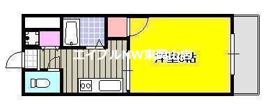 グリーンパーク賞田(1K/3階)の間取り写真