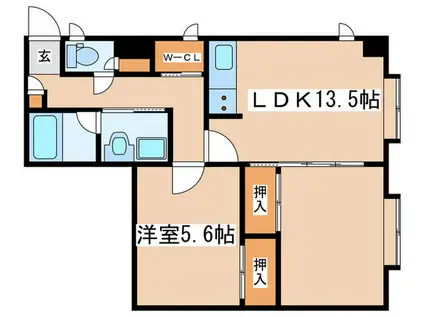 アクエリアリゾートウエストコースト(1LDK/3階)の間取り写真