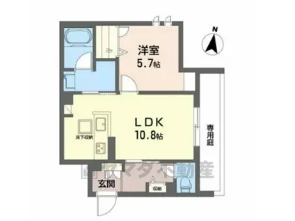 JS HOUSE(1LDK/1階)の間取り写真