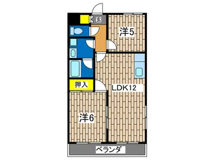 弘明寺パークコート(3DK/3階)の間取り写真