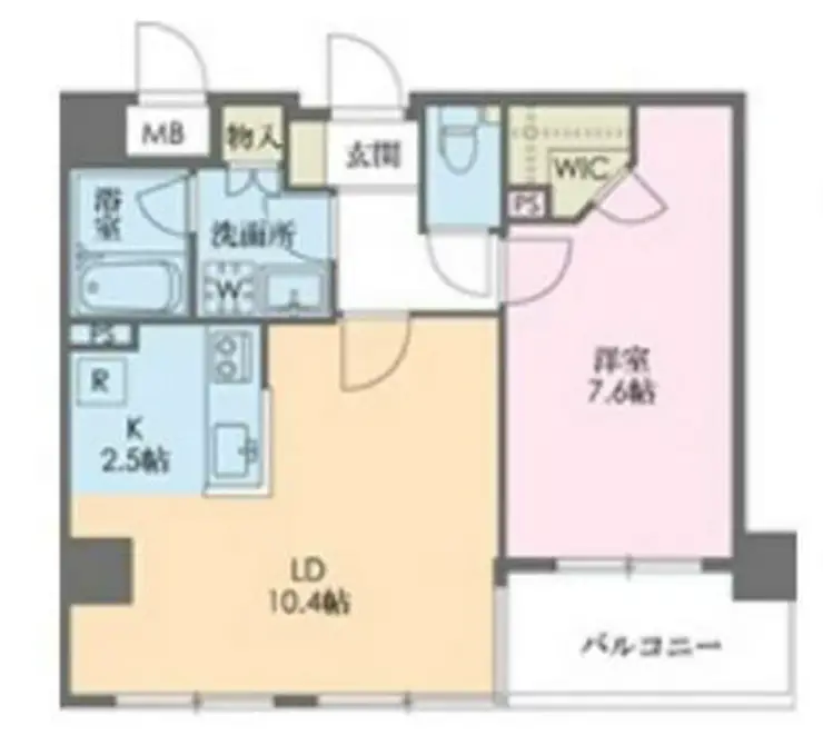 シャンティ住吉 2階階 間取り