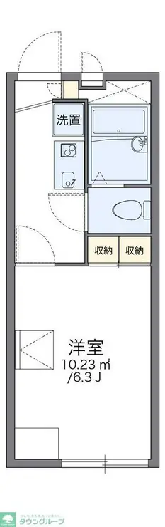 レオパレスホーステイル 2階階 間取り