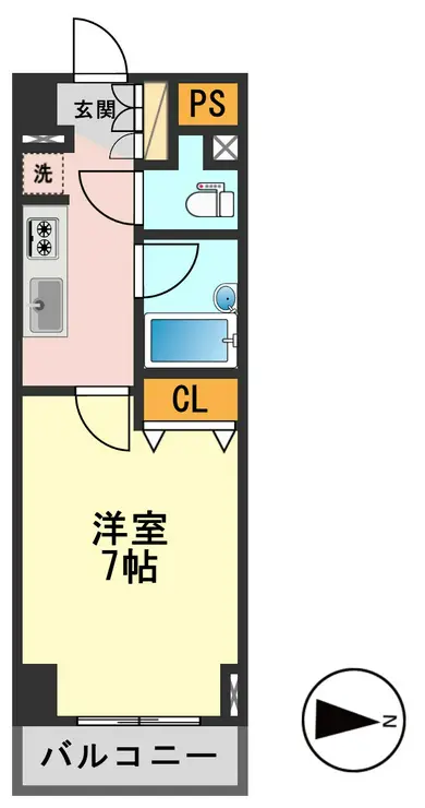 スカイコート新小岩 6階階 間取り