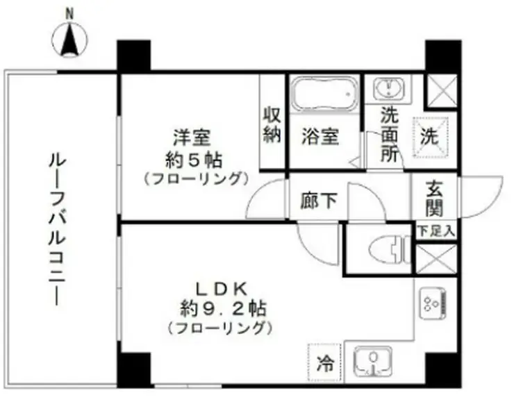 ベルメゾンエス 4階階 間取り