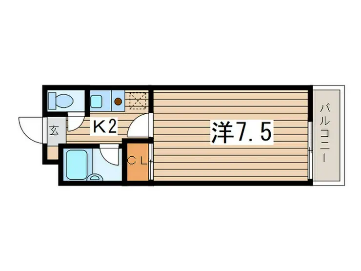 ホワイト林間 1階階 間取り