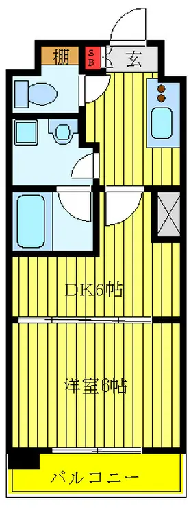 ラポール上板橋 1階階 間取り