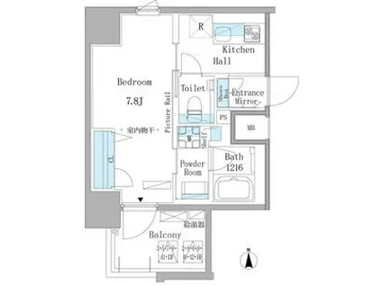 GRAND ESPOIR 東桜(1K/9階)の間取り写真