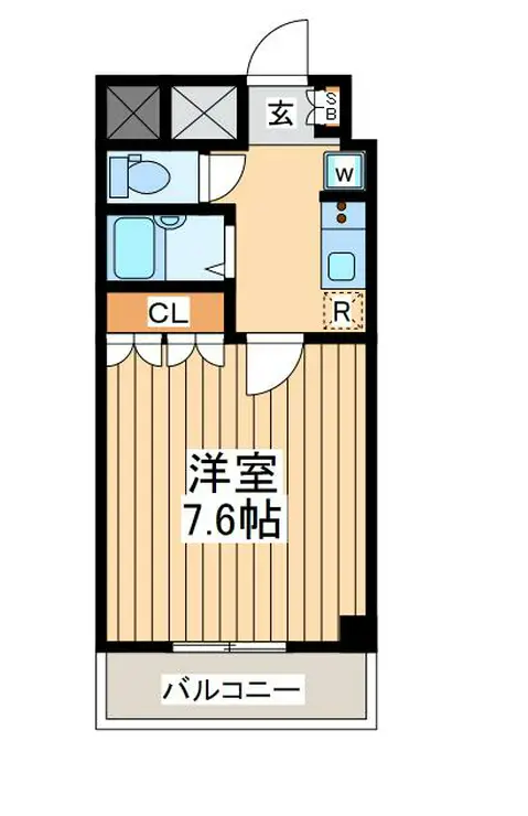 アリウス川崎 7階階 間取り