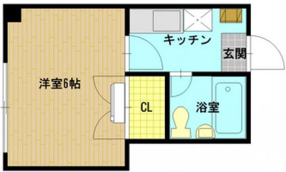 ドムスTK(1K/2階)の間取り写真