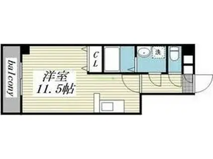 M CHATELET IZUMI CHUO(ワンルーム/3階)の間取り写真