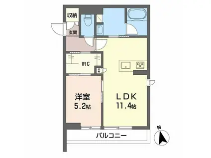 SHA MAISON BELLE CHAMP(1LDK/1階)の間取り写真