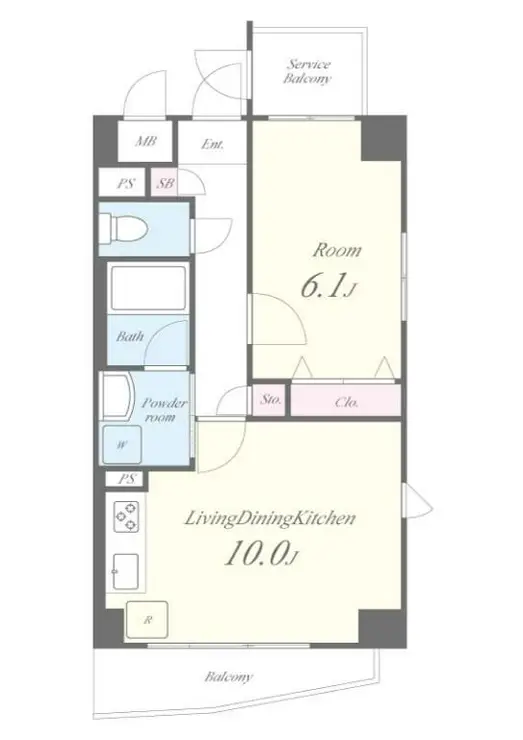 リリー・ラ・アルディス 3階階 間取り