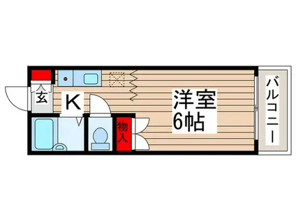 クレールセゾン(1K/1階)の間取り写真