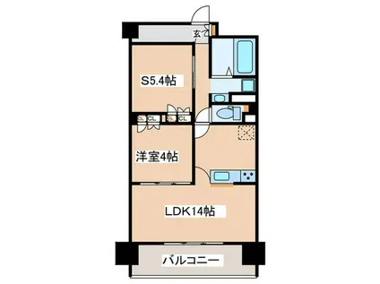 リーラ横浜川和町(1SLDK/2階)の間取り写真