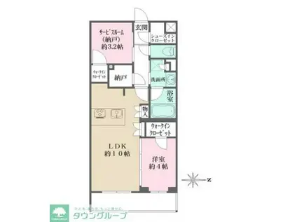 LA PERLA JIYUGAOKAII(1SLDK/B1階)の間取り写真