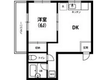エムズマンション(1DK/3階)の間取り写真