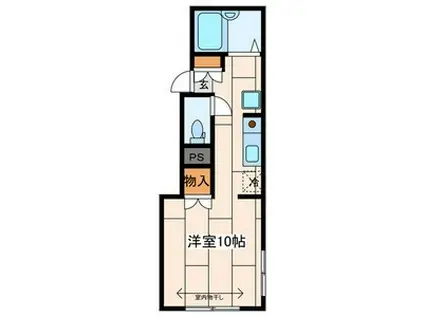 ピュアコート(ワンルーム/3階)の間取り写真