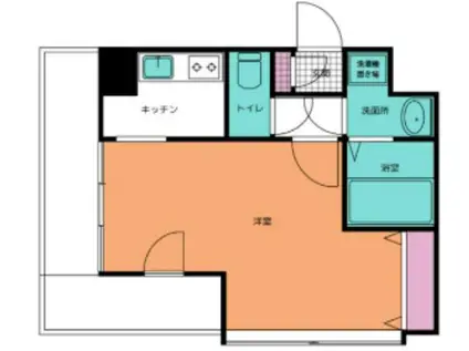 プレール天王洲アイル弐番館(1K/2階)の間取り写真