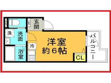ＪＲ常磐線 亀有駅 徒歩10分 3階建 新築(ワンルーム/2階)の間取り写真