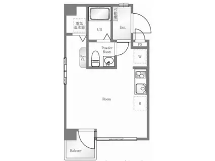 ディアプラザ巣鴨第1(ワンルーム/5階)の間取り写真