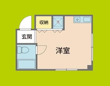 グランドキャナル新町(ワンルーム/4階)の間取り写真