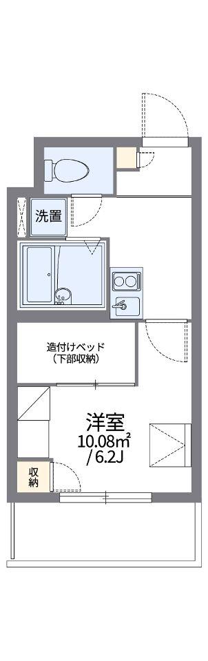レオパレスカサ リリオ(1K/2階)の間取り写真
