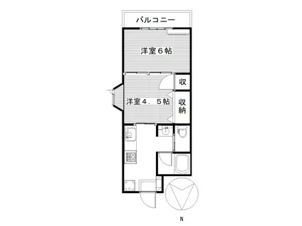 スペリオーレ(2K/3階)の間取り写真