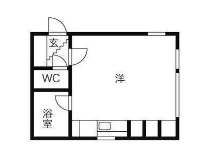 フォルミカ(ワンルーム/3階)の間取り写真