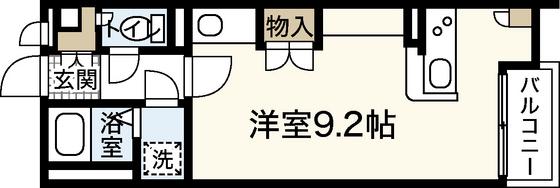 レオネクストサツキ荘(ワンルーム/2階)の間取り写真