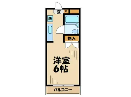 ラ・ジオン連光寺(1K/3階)の間取り写真