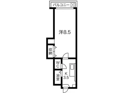 サンライトコーポ(1K/2階)の間取り写真